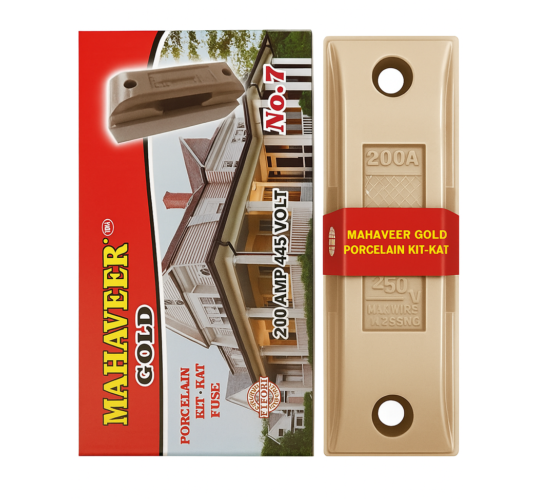 Procelain Kit-Kat Fuse 200 AMP 445 Volt